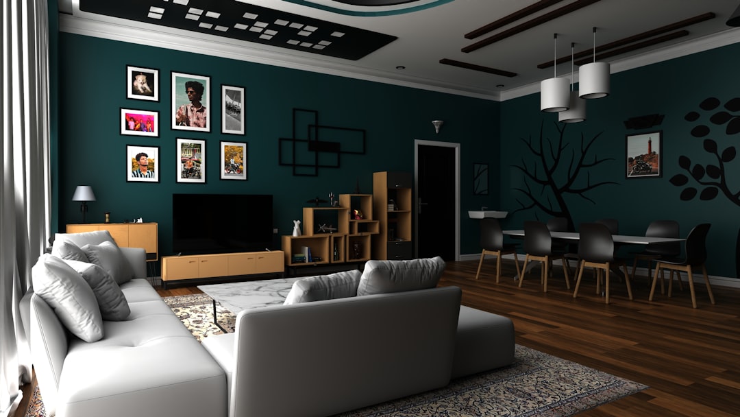 Photo living room wall color
